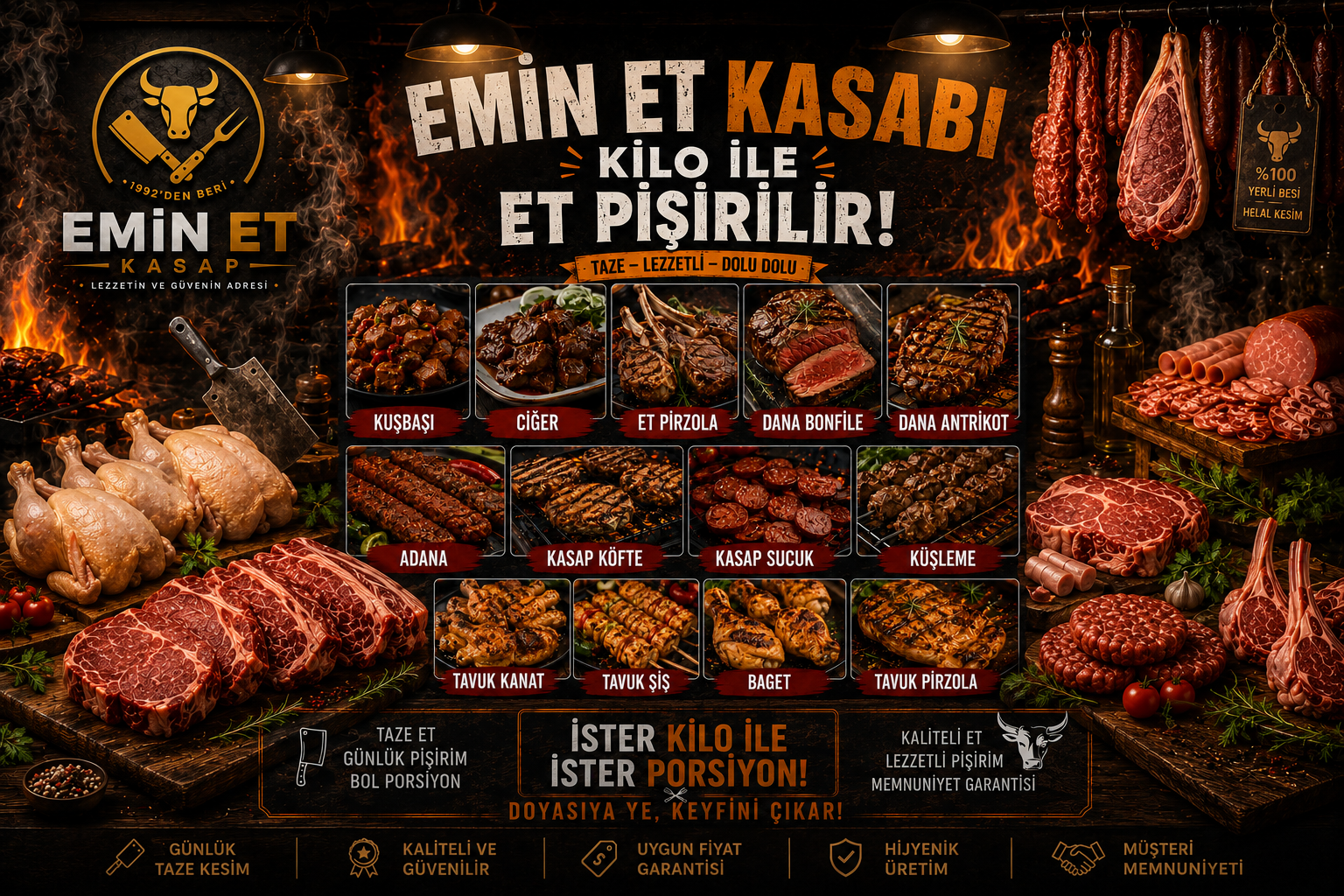 Emin Et Kasabı Dükkan Cephesi